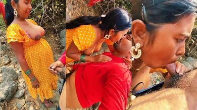 Young Tamil Bhabhi Nude & Blowjob Lover Ther Forest